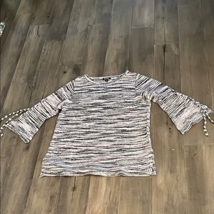 Roz & Ali Textured Bell Sleeve Sweater